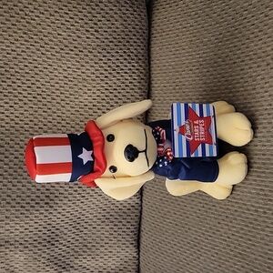 Raising Cane's Stars and Stripes Plush Puppy